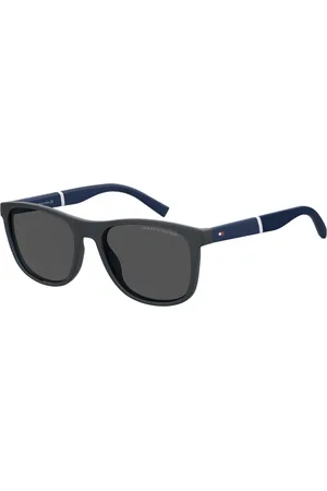 Tommy Hilfiger Tilbehør, Herre, Blå, 54 MM, Matte Blå/Grå Solbriller