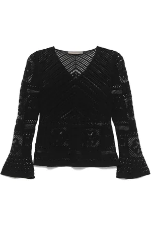 D.EXTERIOR Bluser & Skjorter, Dame, Sort, S, Bomuld, Sort Sweater Komfort Stil