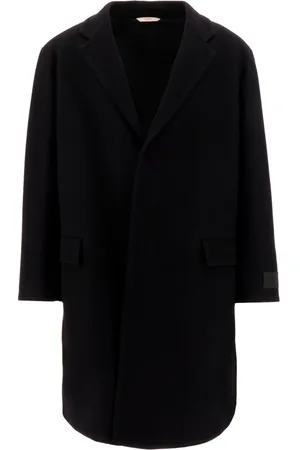 VALENTINO GARAVANI Frakke, Herre, Sort, L, Uld, Sort Uldblanding Oversize Frakke