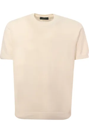 ZANONE Top, Herre, , XL, Bomuld, Kortærmet Crewneck Bomuldssweater