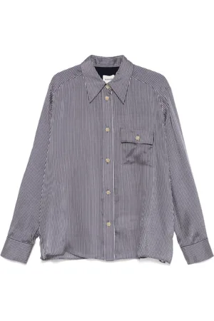Khaite Bluser & Skjorter, Dame, Blå, XS, Navy Blå Knapskjorte