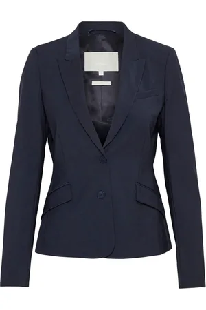 INWEAR Jakke, Dame, Blå, S, Uld, Blazer