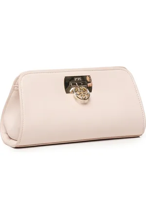 V°73 Taske, Dame, Lyserød, ONE SIZE, Uld, Blomster Clutch med Kæde Strop