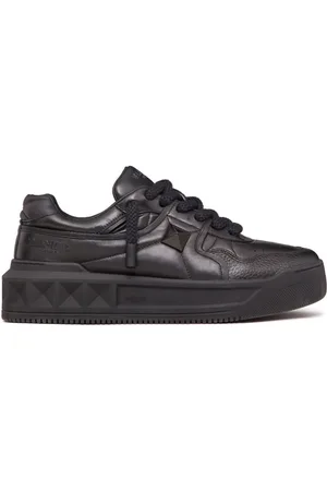 VALENTINO GARAVANI Sko, Herre, Sort, 41 1/2 EU, Læder, One Stud XL Sneaker