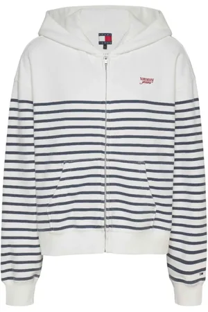 Tommy Hilfiger Sweathshirts & Hoodies, Dame, Flerfarvet, XS, Bomuld, Modern Minimalistisk Hættetrøje