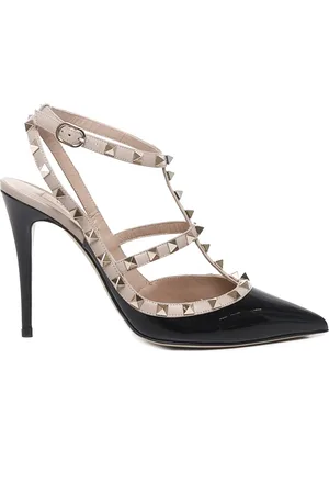 VALENTINO GARAVANI Sko, Dame, Sort, 40 EU, Læder, Rockstud Décolleté Pumps