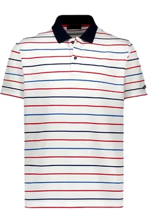 Paul & Shark Top, Herre, Hvid, L, Bomuld, Stribet Polo Shirt