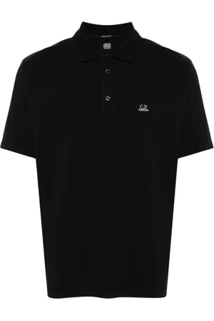C.P. Company Top, Herre, Blå, L, Bomuld, Afslappet Jersey Polo Skjorte