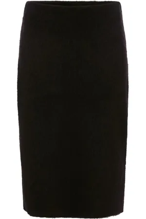 J.W.Anderson Nederdel, Dame, Sort, L, Uld, Sort Pencil Skirt