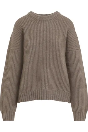 Khaite Strik, Dame, Brun, S, Cashmere, Barley Manuela Sweater