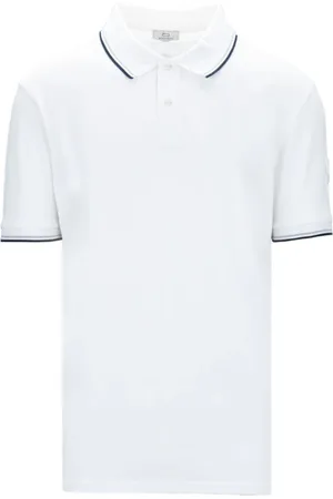 Woolrich Top, Herre, Hvid, 2XL, Bomuld, Kortærmet Polo Shirt med Knapper
