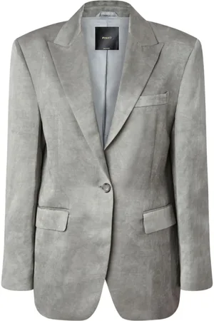 Pinko Jakke, Dame, Grå, M, Bomuld, For You Blazer