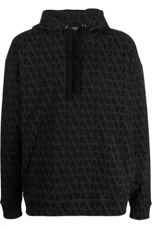 VALENTINO GARAVANI Sweathshirts & Hoodies, Herre, Sort, M, Bomuld, Toile Iconographe Hættetrøje