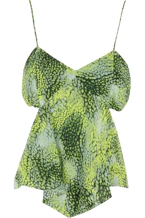 IRO Top, Dame, Grøn, S, Uld, Grøn Bobleprint Kjole