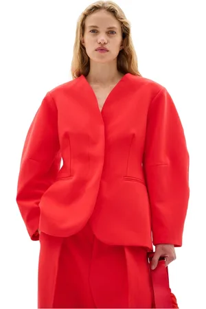 INWEAR Jakke, Dame, Rød, XL, Modern Scarlet Blazer Jakke
