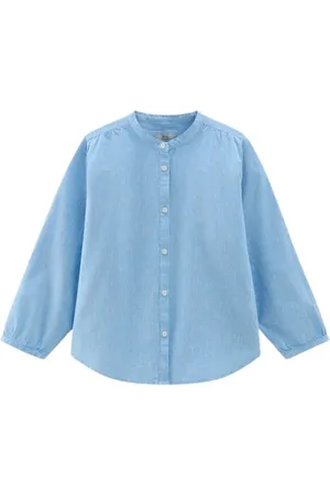 Woolrich Bluser & Skjorter, Dame, Blå, XS, Bomuld, Airy Bluse