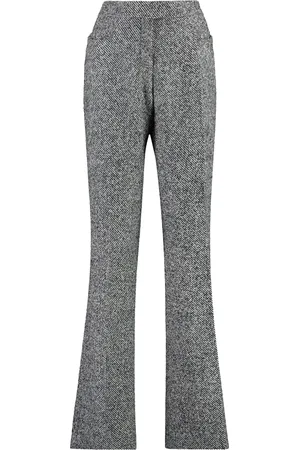 Tom Ford Bukser, Dame, Grå, S, Uld, Uldblandings Tweed Bukser