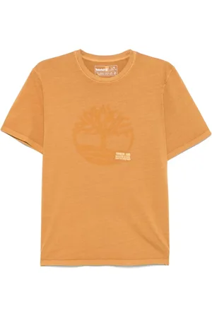Timberland Top, Herre, , S, Uld, Grafisk Print Crew Neck T-shirt