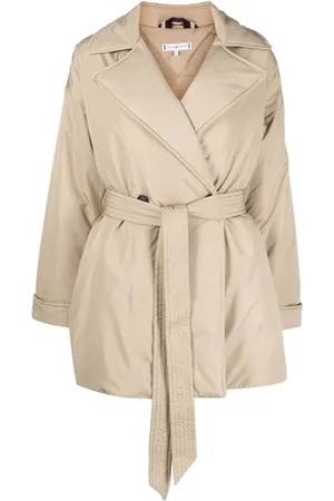Tommy Hilfiger Frakke, Dame, , L, Polyester, Vatteret Peacoat Trenchcoat