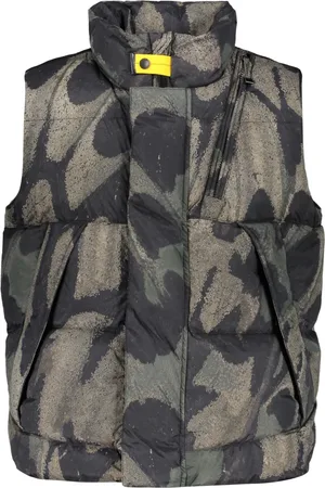 Parajumpers Jakke, Herre, Grøn, M, Uld, Mønstret Print Vatteret Bodywarmer