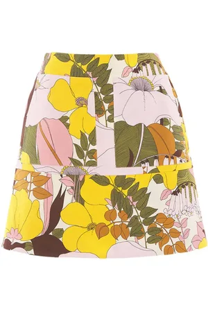 La DoubleJ Nederdel, Dame, Flerfarvet, L, Uld, Retro Patch Pocket Mini Skirt