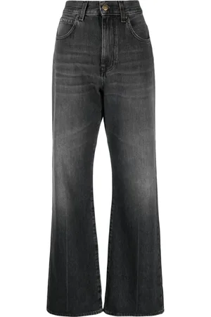 Pinko Jeans, Dame, Grå, W29, Bomuld, Blå Straight Jeans