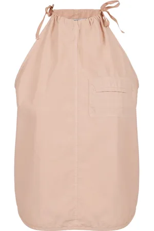 Iceberg Top, Dame, Lyserød, XL, Bomuld, Regular Fit Top i Bomuldsfaldskærms Canvas