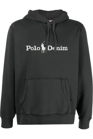 Ralph Lauren Sweathshirts & Hoodies, Herre, Sort, XL, Bomuld, Sort Casual Hættetrøje med Lange Ærmer