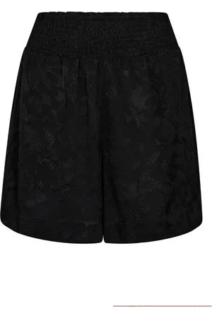 Mos Mosh Shorts, Dame, Sort, S, Elegant Jacquard Shorts & Knickers