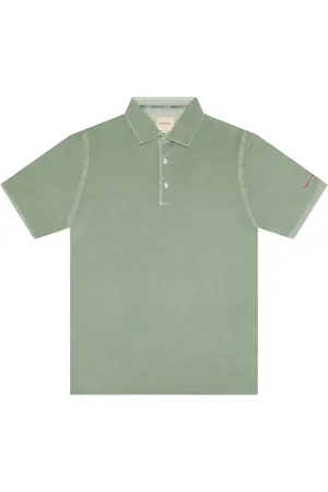 sartoria tramarossa Top, Herre, Grøn, XL, Bomuld, Grøn Broderet Logo Polo Skjorte