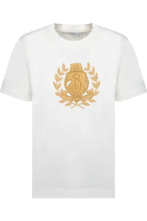 Burberry Top, Dame, Hvid, S, Bomuld, Hvid T-shirt til kvinder