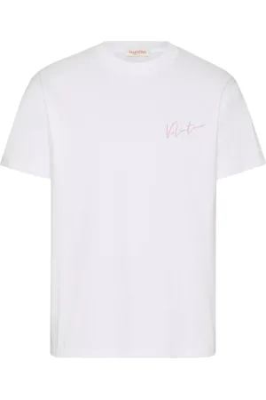 VALENTINO GARAVANI Top, Herre, Hvid, M, Bomuld, VLogo T-Shirt
