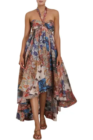 ZIMMERMANN Kjole, Dame, Flerfarvet, M, Silke Halter Maxikjole