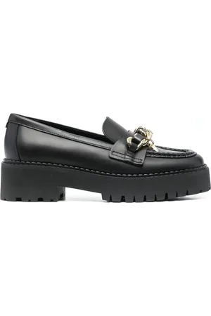 Tommy Hilfiger Sko, Dame, Sort, 41 EU, Læder, Chain Chunky Loafer