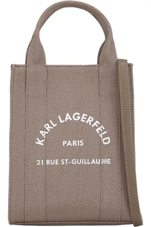 Karl Lagerfeld Taske, Dame, Grå, ONE SIZE, Tekstil Shoppingtaske
