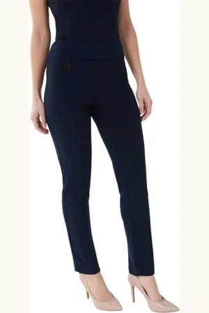 Joseph Ribkoff Bukser, Dame, Blå, 6XL, Polyester, Straight Bukser