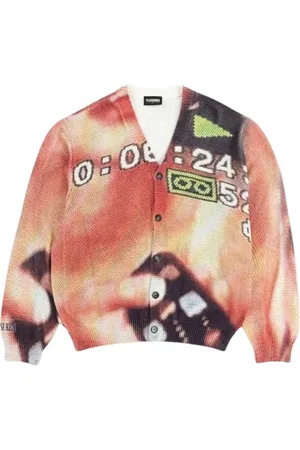 Pleasures Strik, Herre, Flerfarvet, S, Farverig Cardigan til alle størrelser