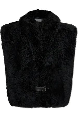 IRO Jakke, Dame, Sort, M, Læder, Fur Vest Midaos