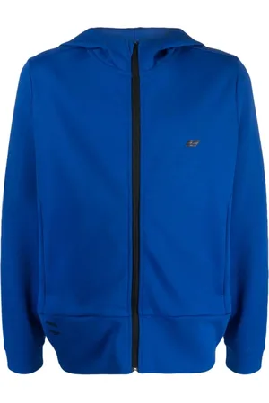 Tommy Hilfiger Sweathshirts & Hoodies, Herre, Blå, M, Bomuld, Sport Essential Tonal Logo Zip-Thru Hoody