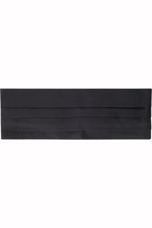 Kiton Tilbehør, unisex, Sort, ONE SIZE, Silke Cummerbund