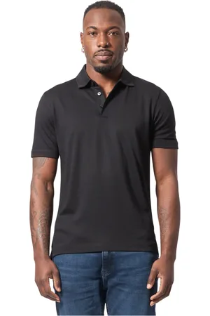 HUGO BOSS Top, Herre, Sort, 4XL, Bomuld, Klassisk sort poloshirt