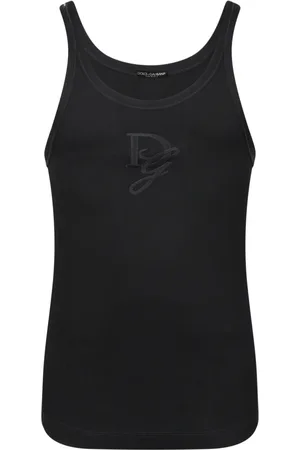 Dolce & Gabbana Top, Herre, Sort, L, Bomuld, Sort Sweater Tank Top