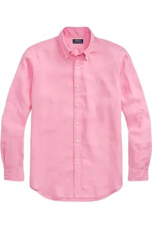 Ralph Lauren Skjorte, Herre, Lyserød, 2XL, Bomuld, Casual Skjorte