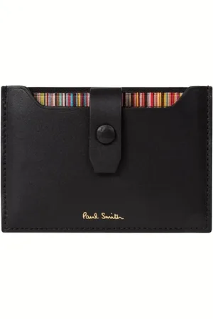 Paul Smith Tilbehør, Herre, Sort, ONE SIZE, Læder, Læder Pull Out Kortholder