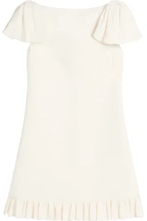 VALENTINO GARAVANI Kjole, Dame, , XS, Uld, Mini Kjole med Flæse