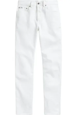 Ralph Lauren Jeans, Dame, Hvid, W27, Bomuld, Slim-Fit Cullen Jeans