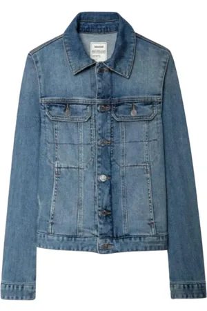 Zadig & Voltaire Jakke, Dame, Blå, M, Uld, Stilfuld Jakke