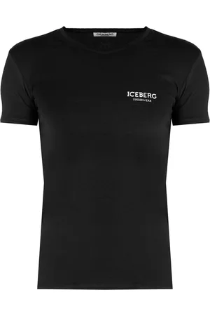 Iceberg Top, Herre, Sort, XL, Bomuld, V-hals T-shirt
