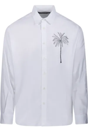 Jacquemus Skjorte, Herre, Hvid, L, Bomuld, Palm Tree Simon Skjorte