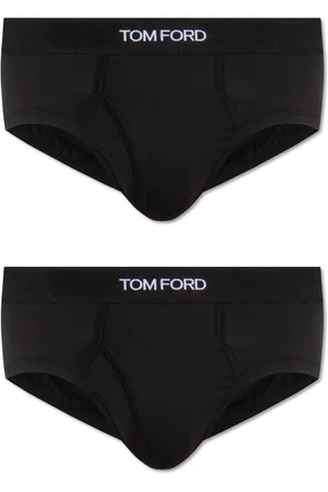 Tom Ford Undertøj, Herre, Sort, S, Bomuld, Branded briefs, 2-pak